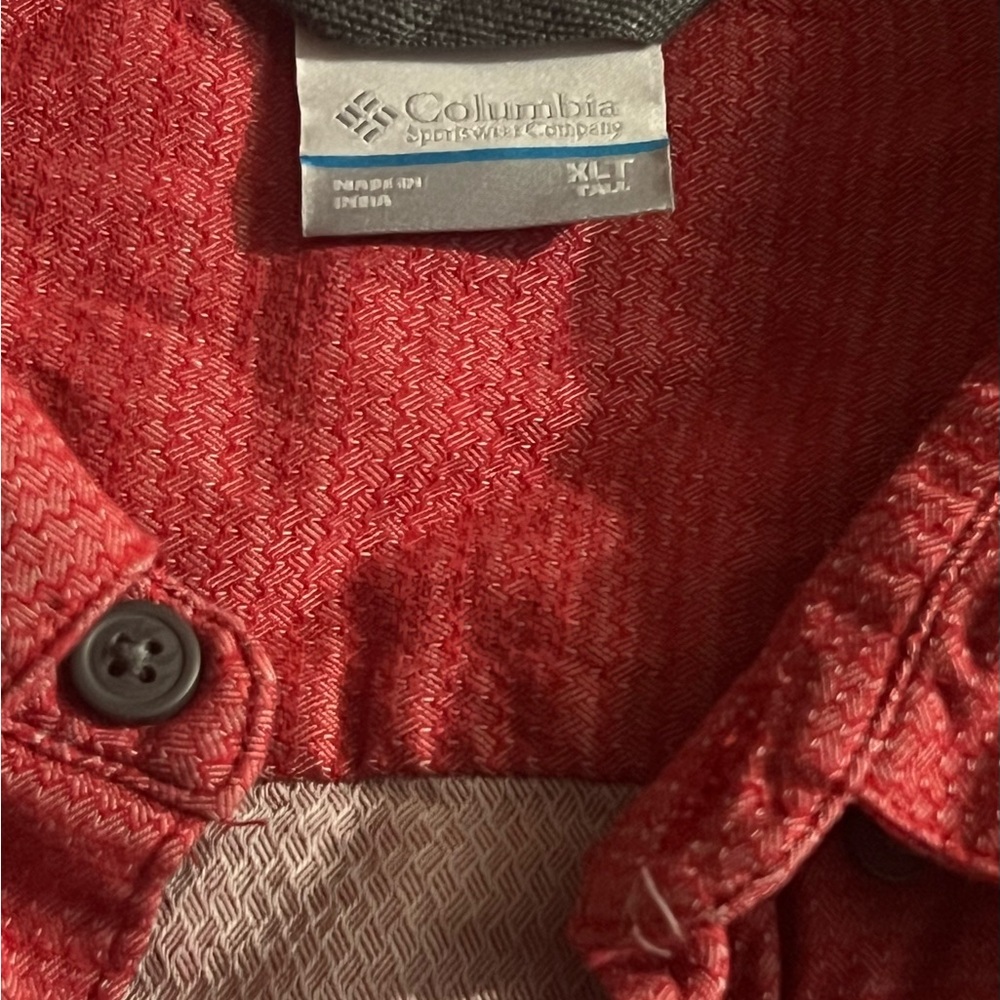 Men's Red Button-Up Jacket - Picture 2 of 4